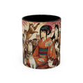 The Cats Made Me Do It Accent Coffee Mug (11, 15oz)